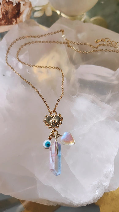 Plum necklace