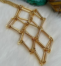 Crystal pouch necklace